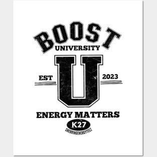 Boost University v3 Black Posters and Art